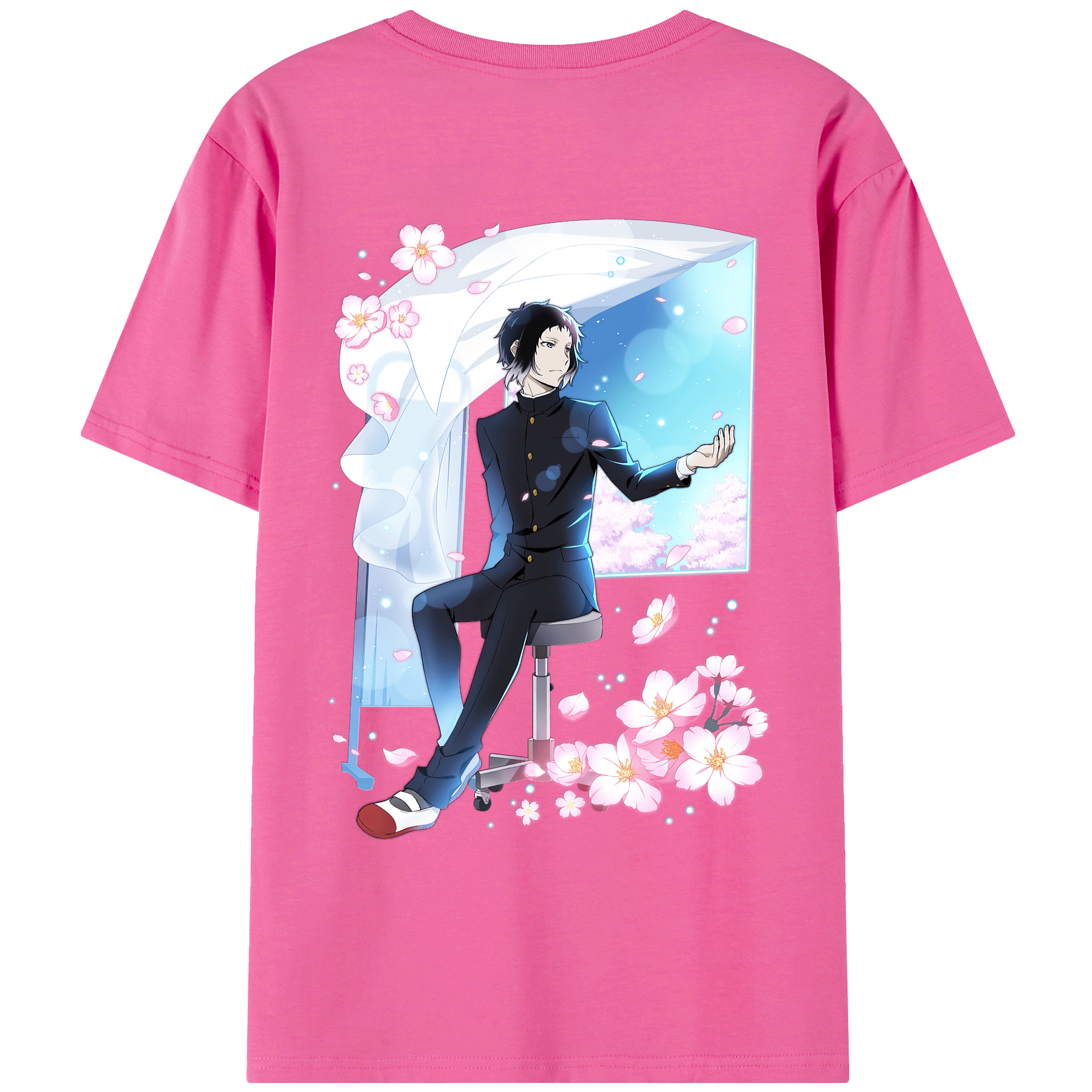 （画像用） 文豪ストレイドッグス Bungo Stray Dogs レディース半袖Tシャツ(バックプリント)